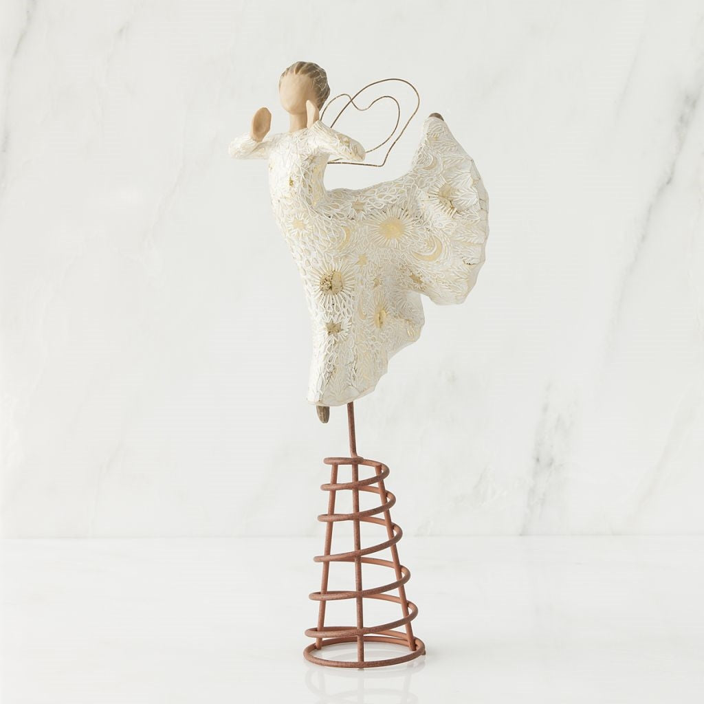 Song of Joy Tree Topper – Angel Christmas Ornament detail view for meaningful Christmas keepsake display