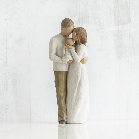 Our Gift figurine as a new baby and parent keepsake gift