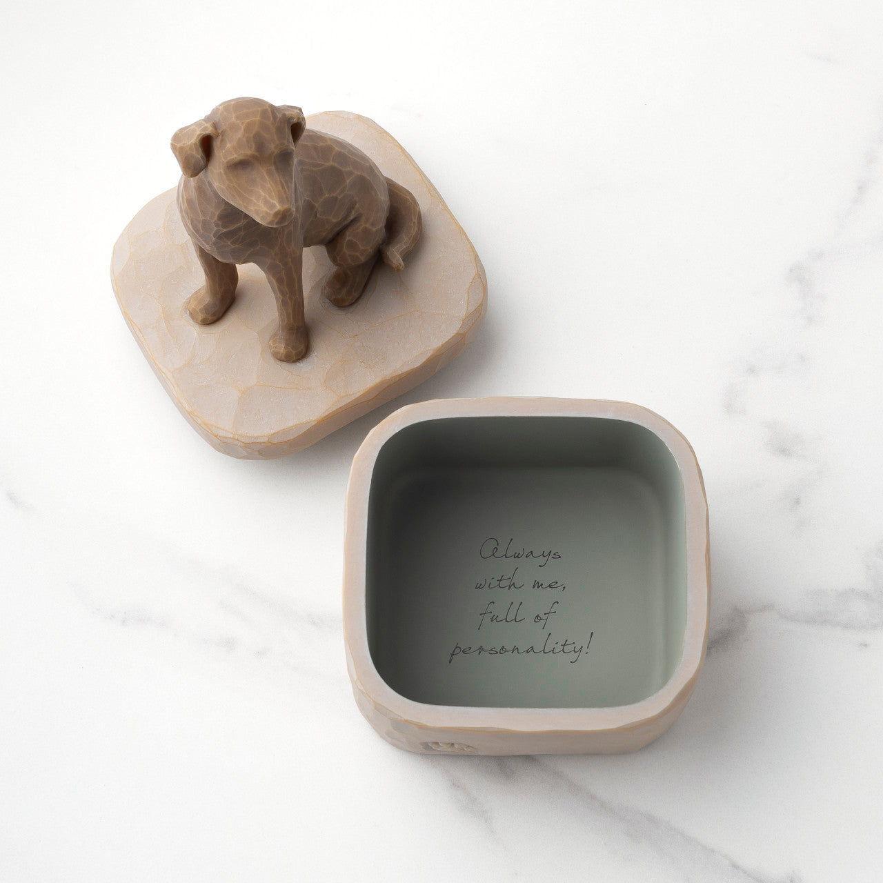 Love My Dog dark keepsake box as a pet memory gift for dog lovers
