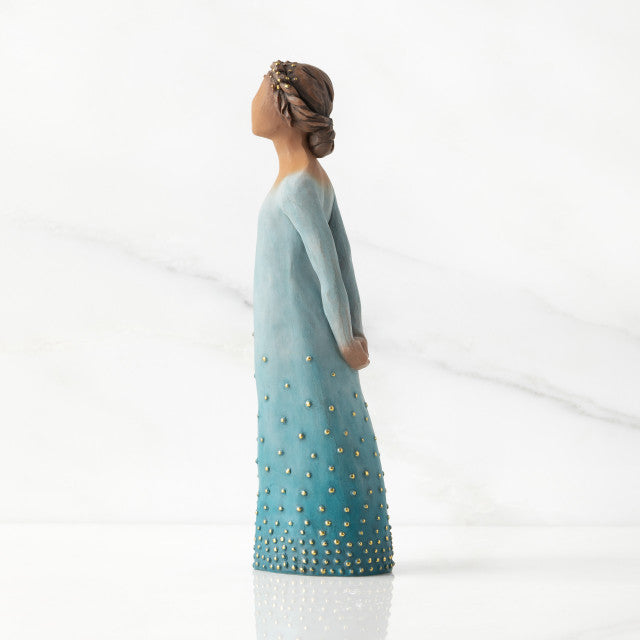 Radiance darker skin figurine as an encouragement and confidence gift